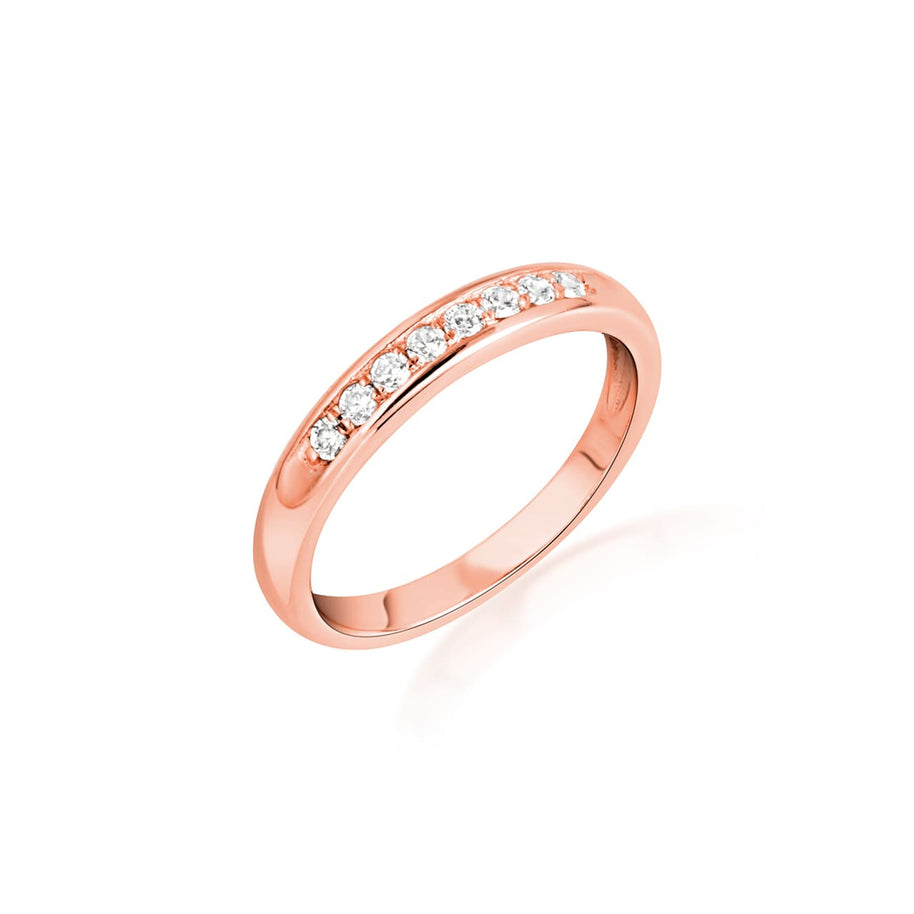 14K Gold Pave Lab Grown Triple Set Diamond Engagement Band Ring (Available in Yellow/Rose/White Gold)