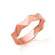 Gold Geometric Band Ring (Available in Yellow/Rose/White Gold)
