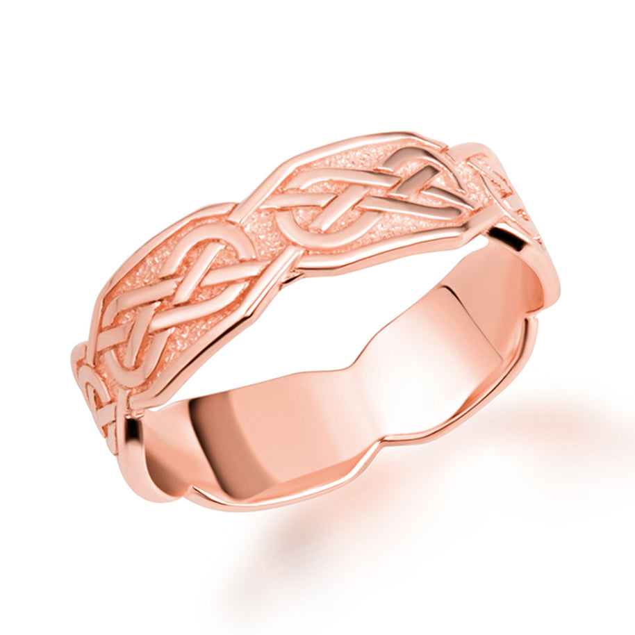 Gold Infinity Knot Band Ring (Available in Yellow/Rose/White Gold)