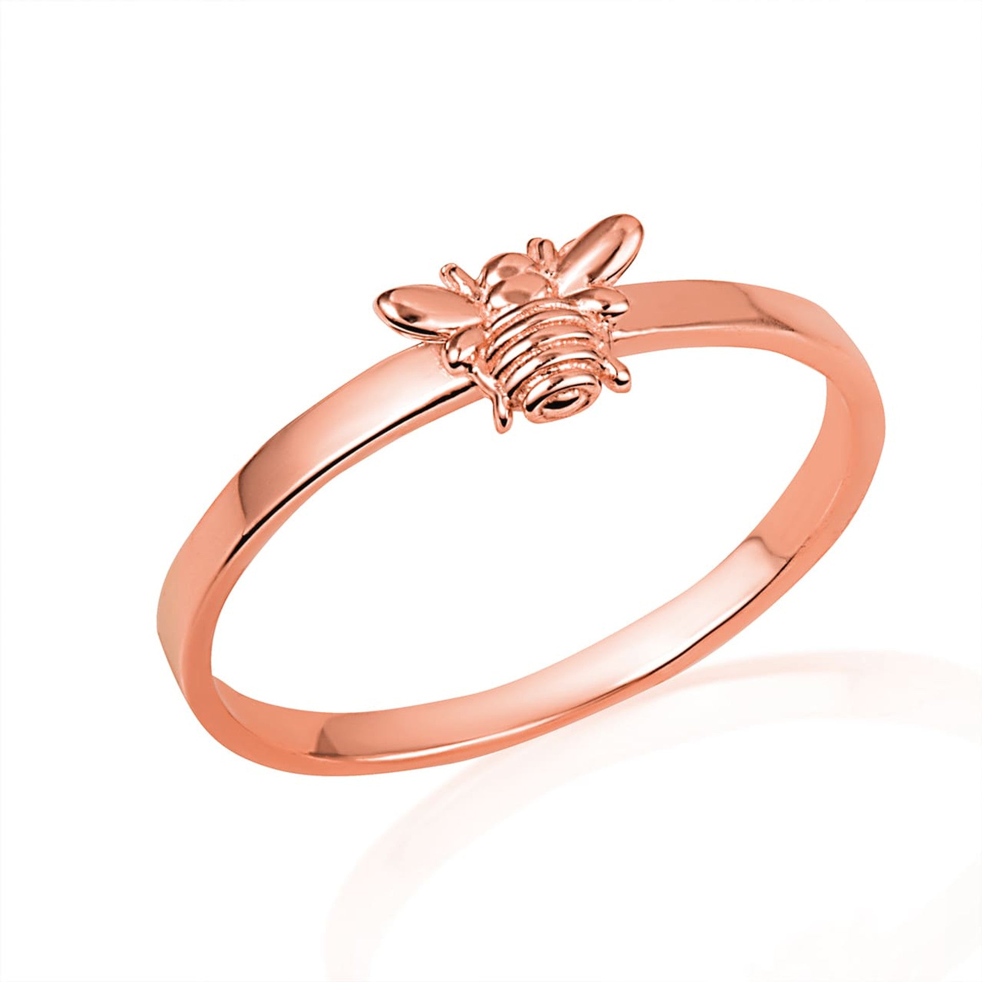 Gold Bumble Bee Ring (Available in Yellow/Rose/White Gold)