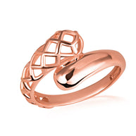 Gold Geometric Design Wraparound Ring (Available in Yellow/Rose/White Gold)