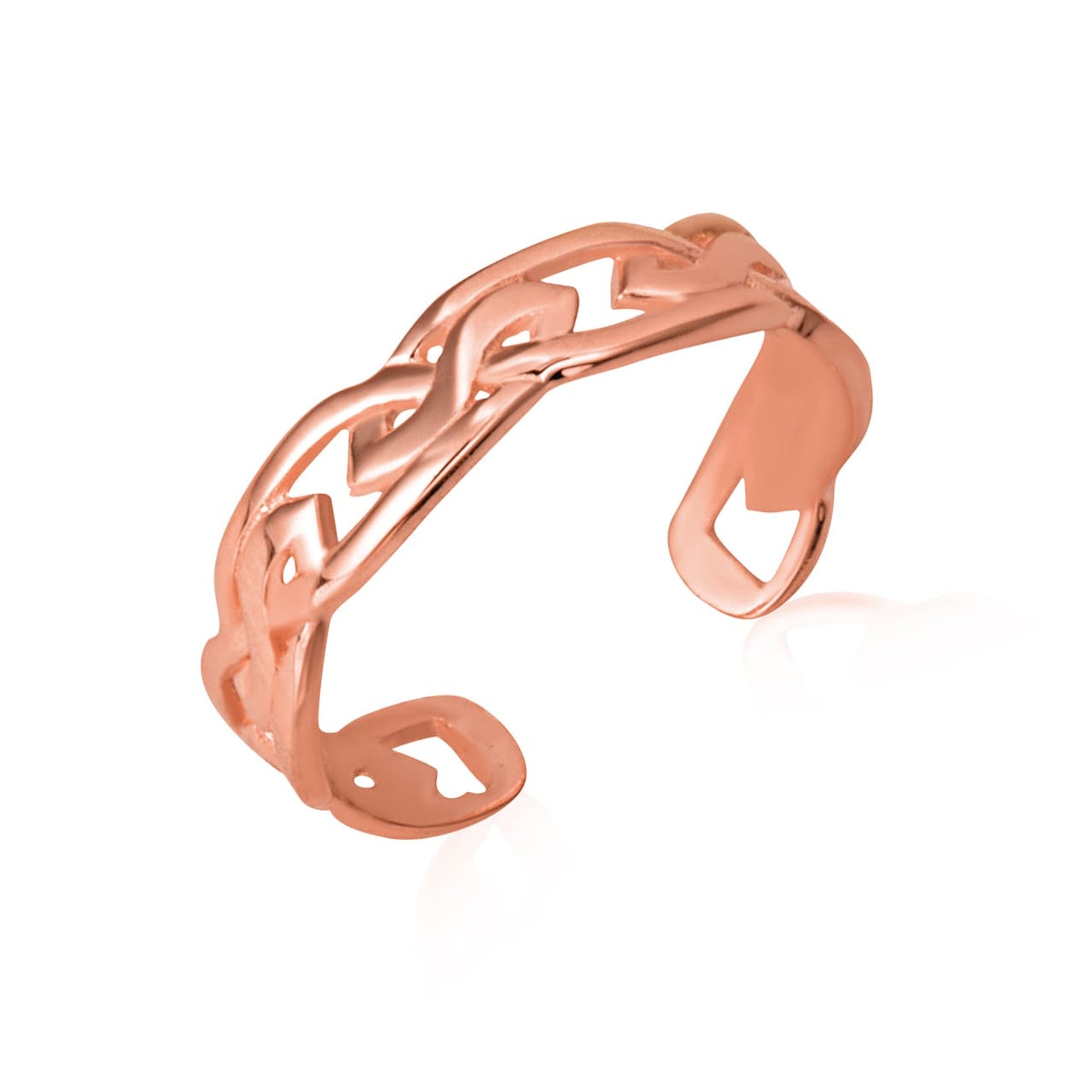 Gold Celtic Trinity Toe Ring (Available in Yellow/Rose/White Gold)