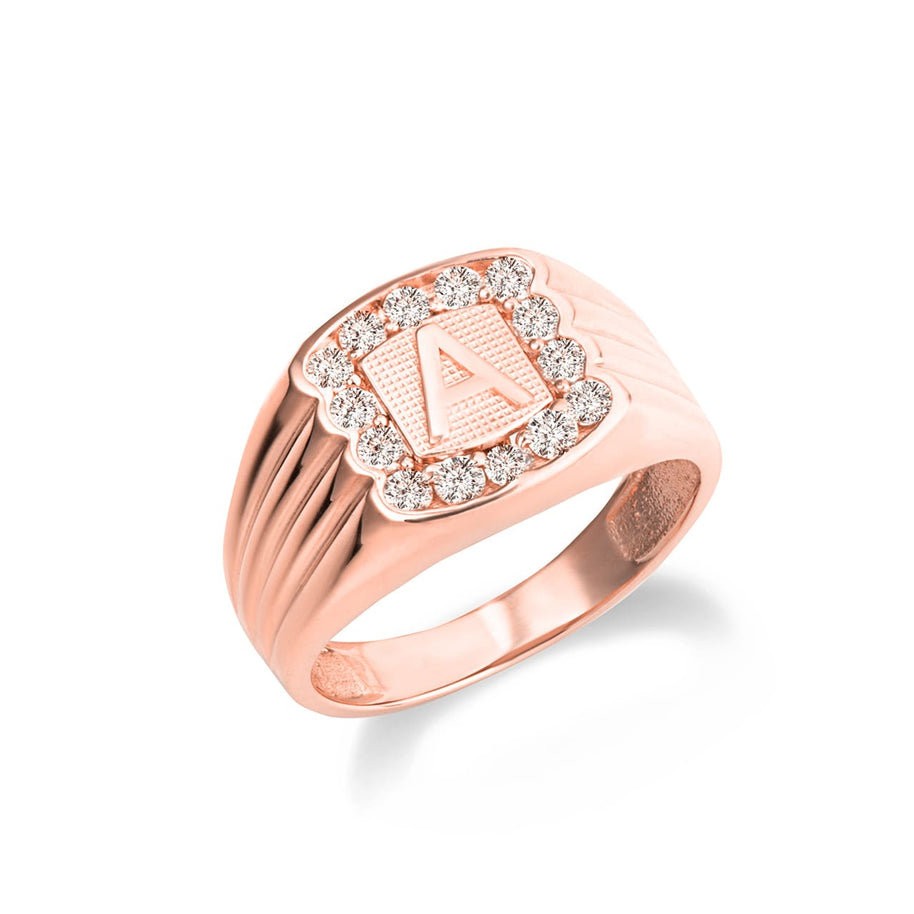 Gold Cubic Zirconia Letter 