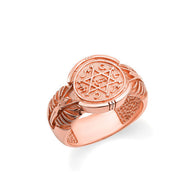 Gold Seal of King Solomon Jewish Star of David Signet Ring (Available in Yellow/Rose/White Gold)