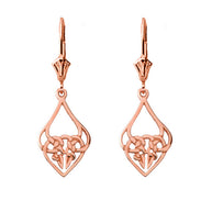 Designer Celtic Knot Statement Earrings(Available in Yellow/Rose/White Gold)