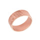 Solid Gold Hammered 8 Millimeter Wedding Band (Available in Yellow/Rose/White Gold)