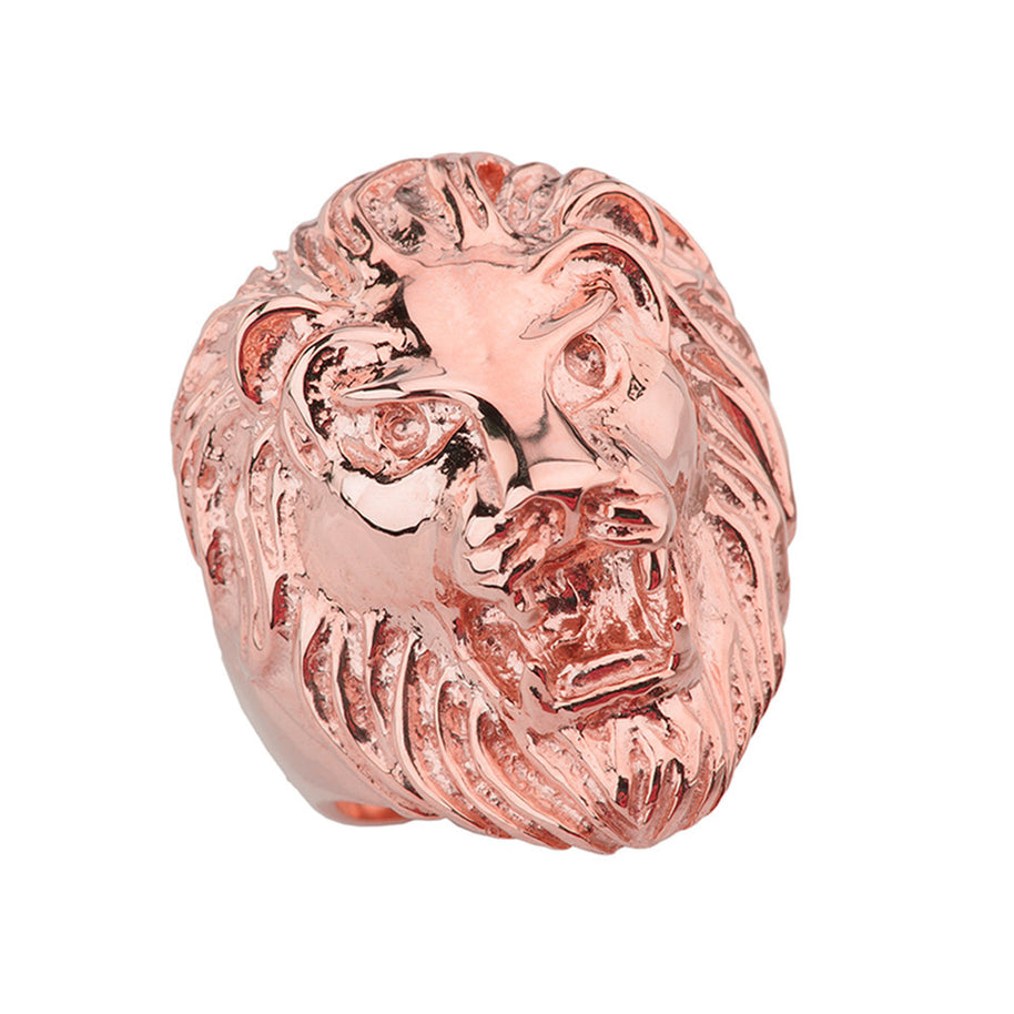 Gold Lion Head Ring (Available in Yellow/Rose/White Gold)