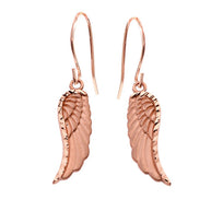 Dangling Angel Wing Earrings(Available in Yellow/Rose/White Gold)