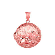 Bichon Frise Dog Head Pendant Necklace in Gold (Available in Yellow/Rose/White Gold)