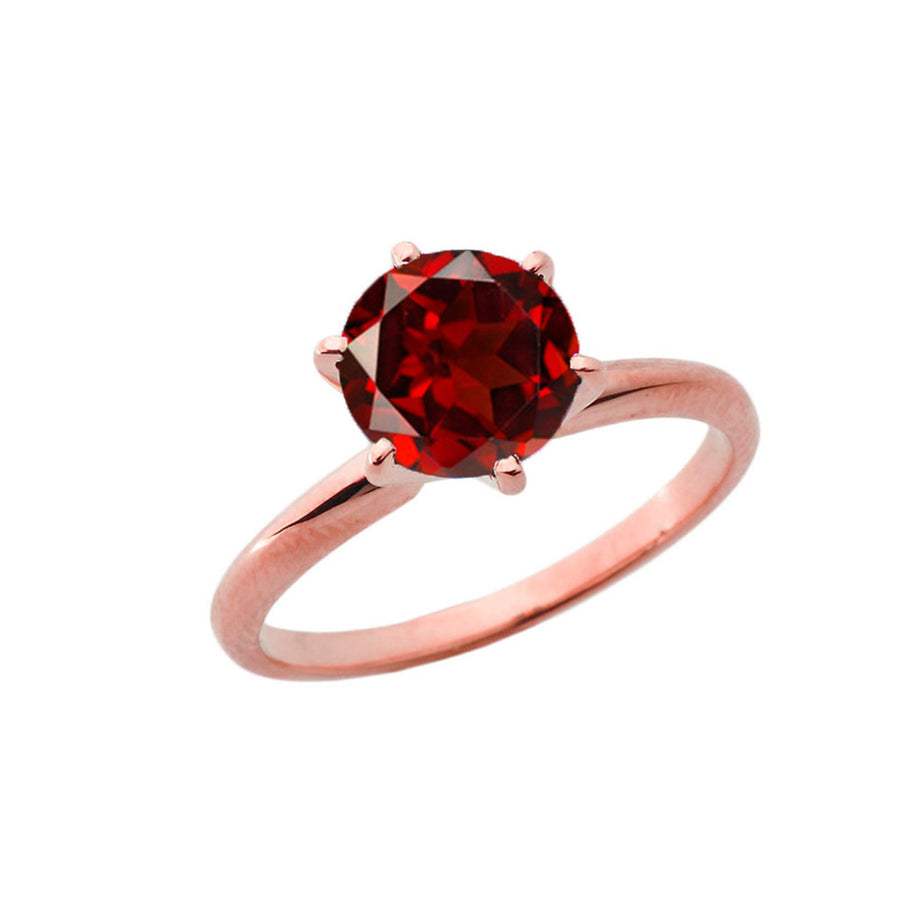Gold 3.0 ct Lab Created Solitaire Engagement Ring (Available in Yellow/Rose/White Gold)