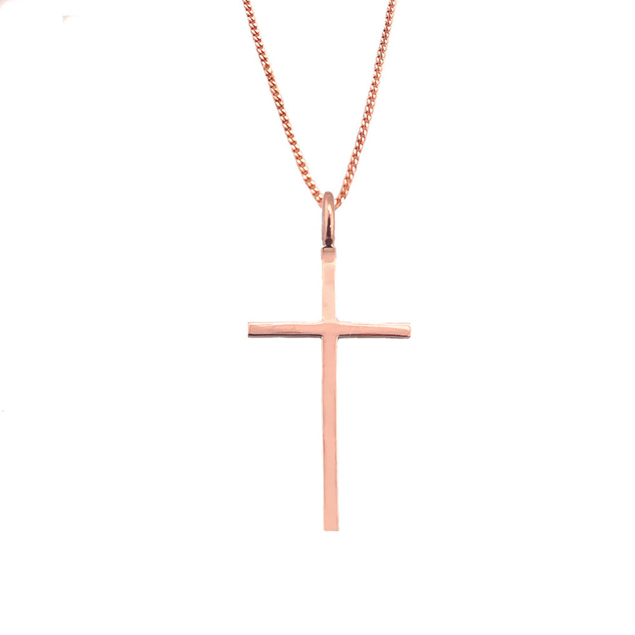 10K/14K Gold Dainty Cross Necklace (1.16