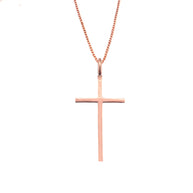 10K/14K Gold Dainty Cross Necklace (1.16
