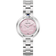 96L338 Bulova Rubaiyat Silver-Tone MOP Dial Ladies Watch