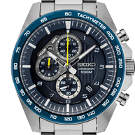 Seiko SSB321 Essentials Quartz Chronograph Blue Dial Men's Watch