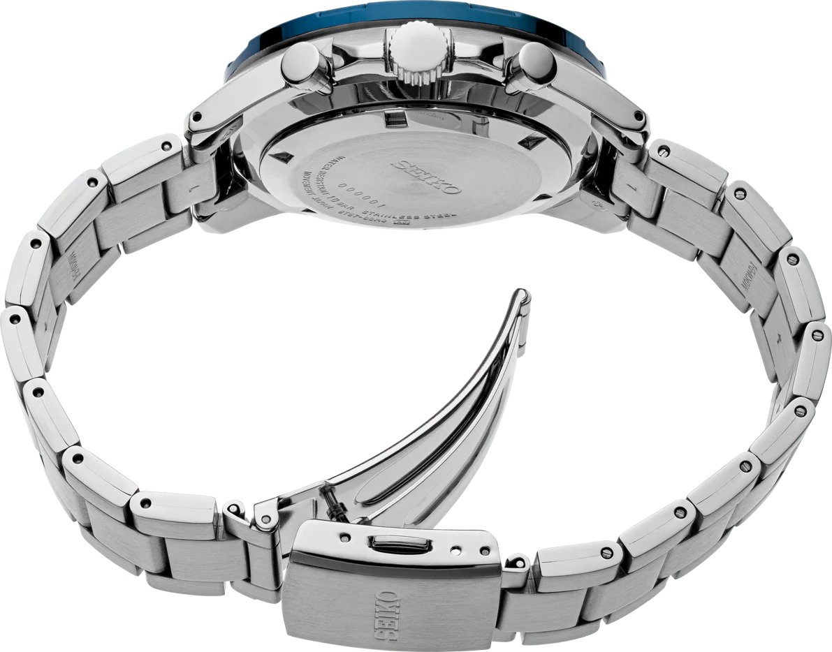 Seiko SSB321 Essentials Quartz Chronograph Blue Dial Men's Watch