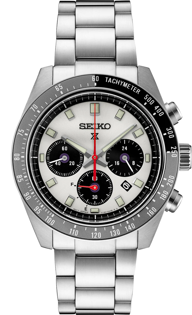 Seiko SSC911 Prospex Speedtimer Solar Chronograph Silver Dial Men's Watch