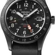 SSK025 Seiko 5 Sports Automatic Black Dial Leather Men's Watch