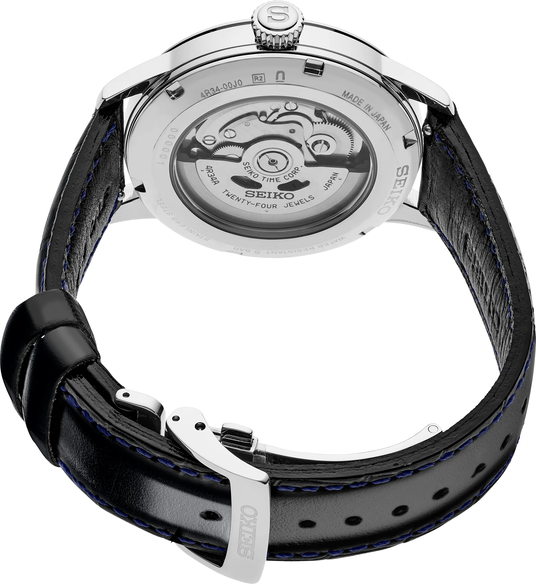 Seiko Presage SSK049 Cocktail Time GMT Automatic Silver Dial Men’s Watch