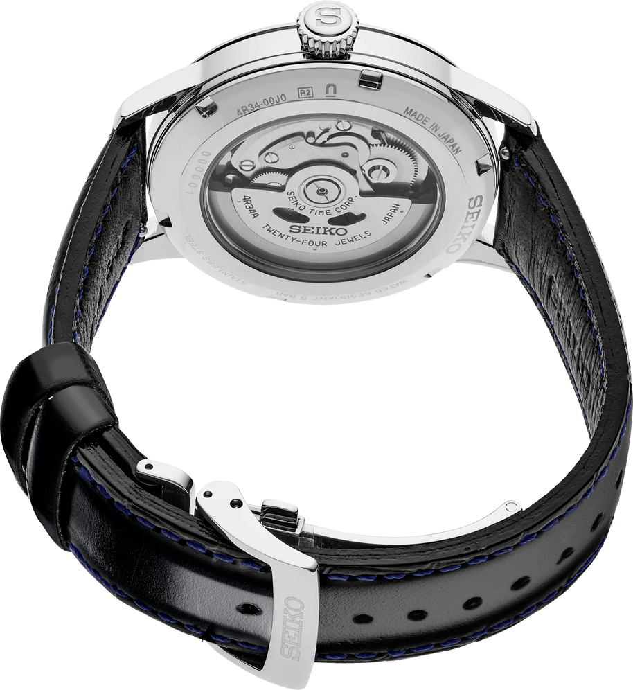 Seiko Presage SSK049 Cocktail Time GMT Automatic Silver Dial Men’s Watch