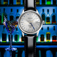 Seiko Presage SSK049 Cocktail Time GMT Automatic Silver Dial Men’s Watch