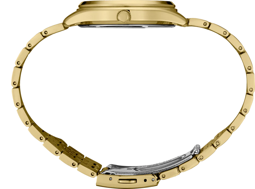 Seiko Essentials SUR434 Men's Quartz Watch with Black Dial Two-Tone Stainless Steel Bracelet