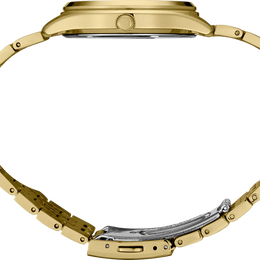 Seiko Essentials SUR434 Men's Quartz Watch with Black Dial Two-Tone Stainless Steel Bracelet