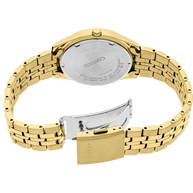 Seiko SUR434 Essentials Quartz Mother-of-Pearl Dial Two-Tone Women's Watch