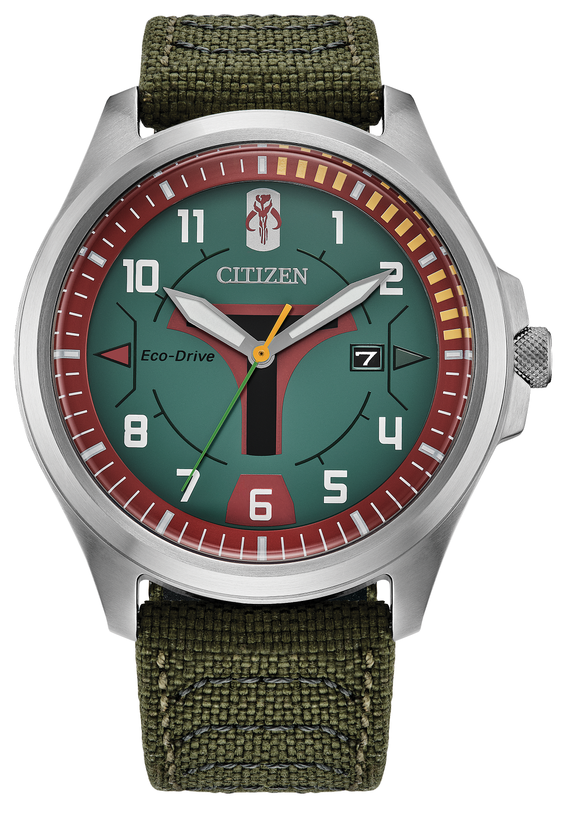Citizen AW1418-06W Star Wars Boba Fett Eco-Drive Green Dial Men's Watch