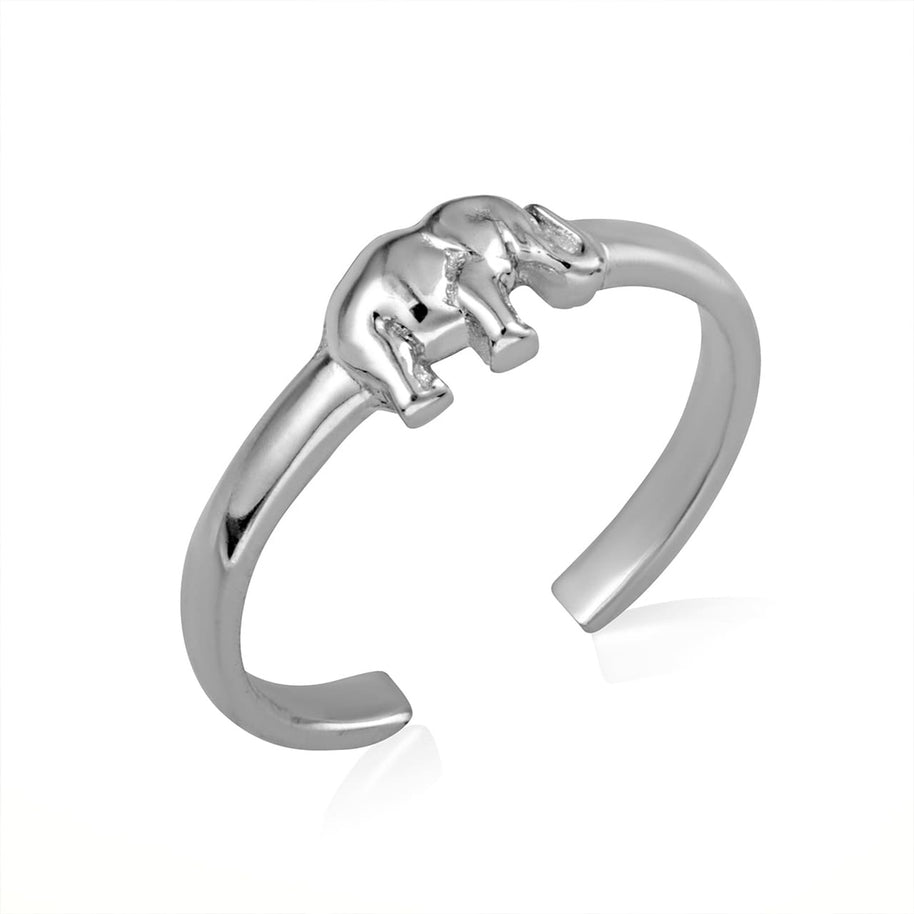 Gold Elephant Wildlife Toe Ring (Available in Yellow/Rose/White Gold)