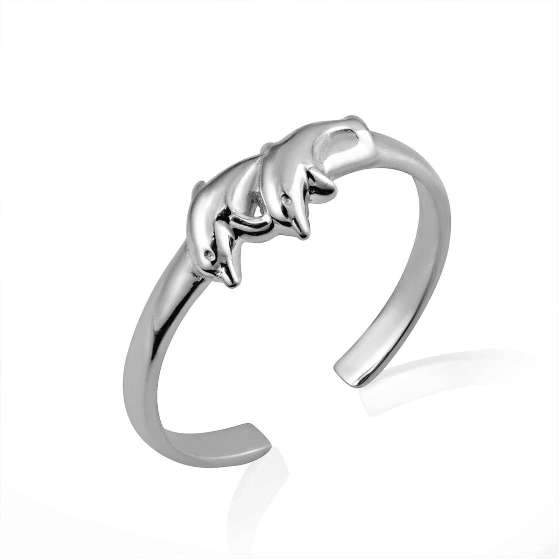 Gold Marine Dolphins Toe Ring (Available in Yellow/Rose/White Gold)