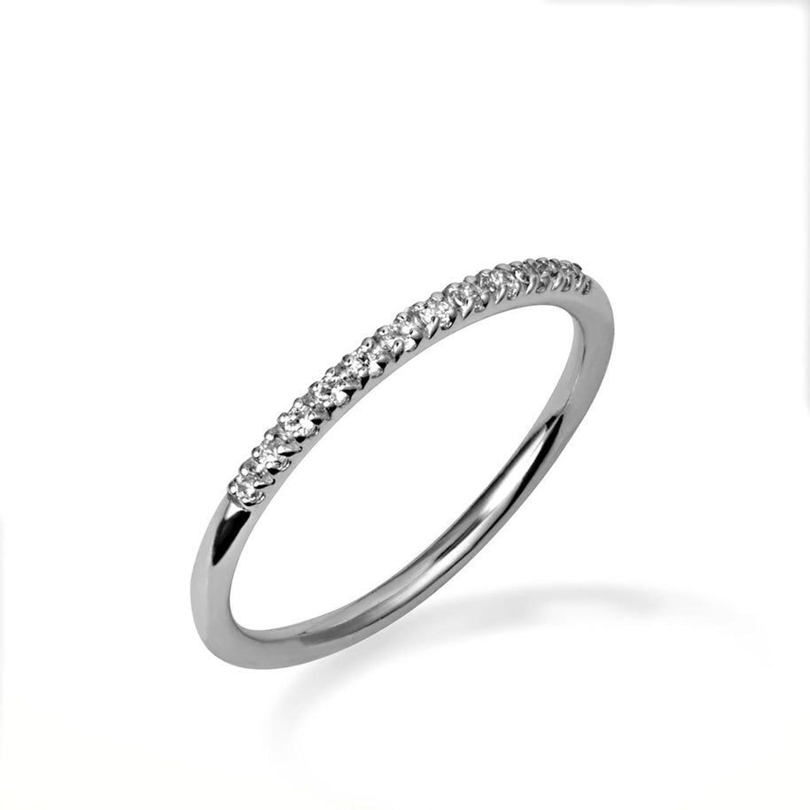 Gold Lab Grown Diamond Pavé Set Band Ring (Available in Yellow/Rose/White Gold)