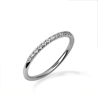 Gold Lab Grown Diamond Pavé Set Band Ring (Available in Yellow/Rose/White Gold)