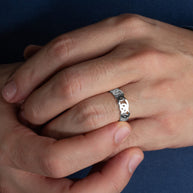 .925 Sterling Silver Unisex Timeless Celtic Trinity Knot Ring