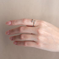 .925 Sterling Silver Christian Ichthys Jesus Fish Cross Wraparound Band Ring