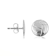 9.25 Sterling Silver Volleyball Sports Athletic Stud Earrings