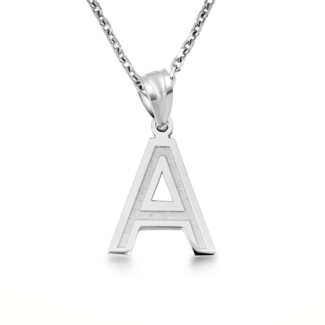 .925 Sterling Silver Personalized Letter 