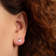 .925 Sterling Silver Desert Cactus Stud Earrings