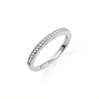 14K Gold Pave Set Lab Grown Diamond Wedding Band Ring (Available in Yellow/Rose/White Gold)