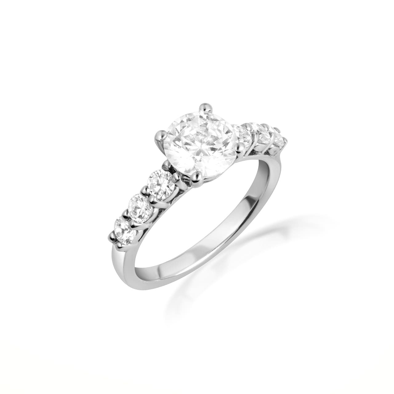 14K Gold Lab Grown Diamond Engagement Band Ring Set (Available in Yellow/Rose/White Gold)