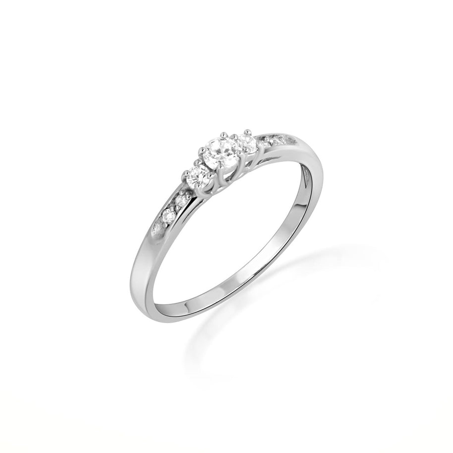 14K Gold Pave Lab Grown Triple Set Diamond Wedding Band Ring Set (Available in Yellow/Rose/White Gold)