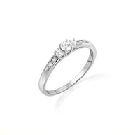 14K Gold Pave Lab Grown Triple Set Diamond Wedding Band Ring Set (Available in Yellow/Rose/White Gold)