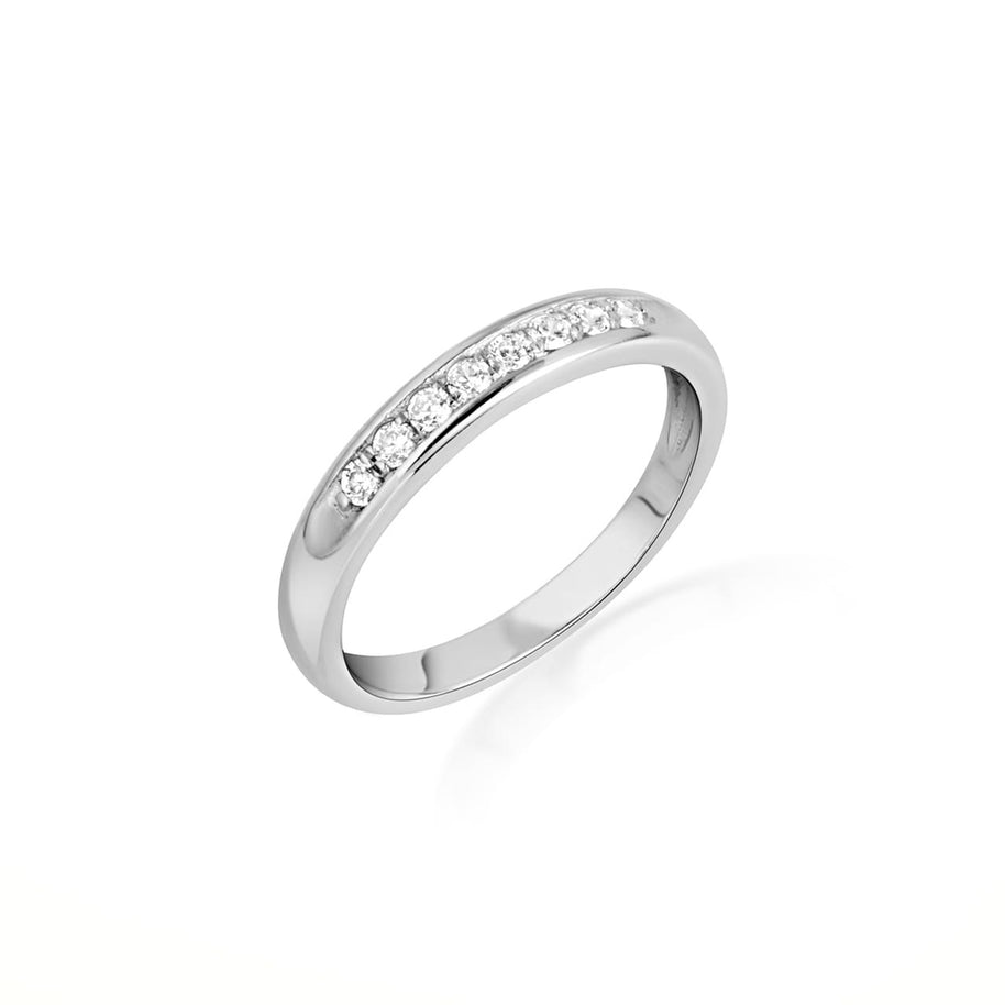 14K Gold Pave Lab Grown Triple Set Diamond Engagement Band Ring (Available in Yellow/Rose/White Gold)