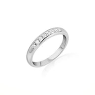 14K Gold Pave Lab Grown Triple Set Diamond Engagement Band Ring (Available in Yellow/Rose/White Gold)