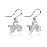Gold Milgrain Lightning Bolt Diamond TCB (Taking Care of Business) Leverback Earrings (Available in Yellow/Rose/White Gold)
