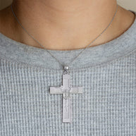 .925 Sterling Silver Lady Of Guadalupe Beaded Rosary Cross Pendant Necklace