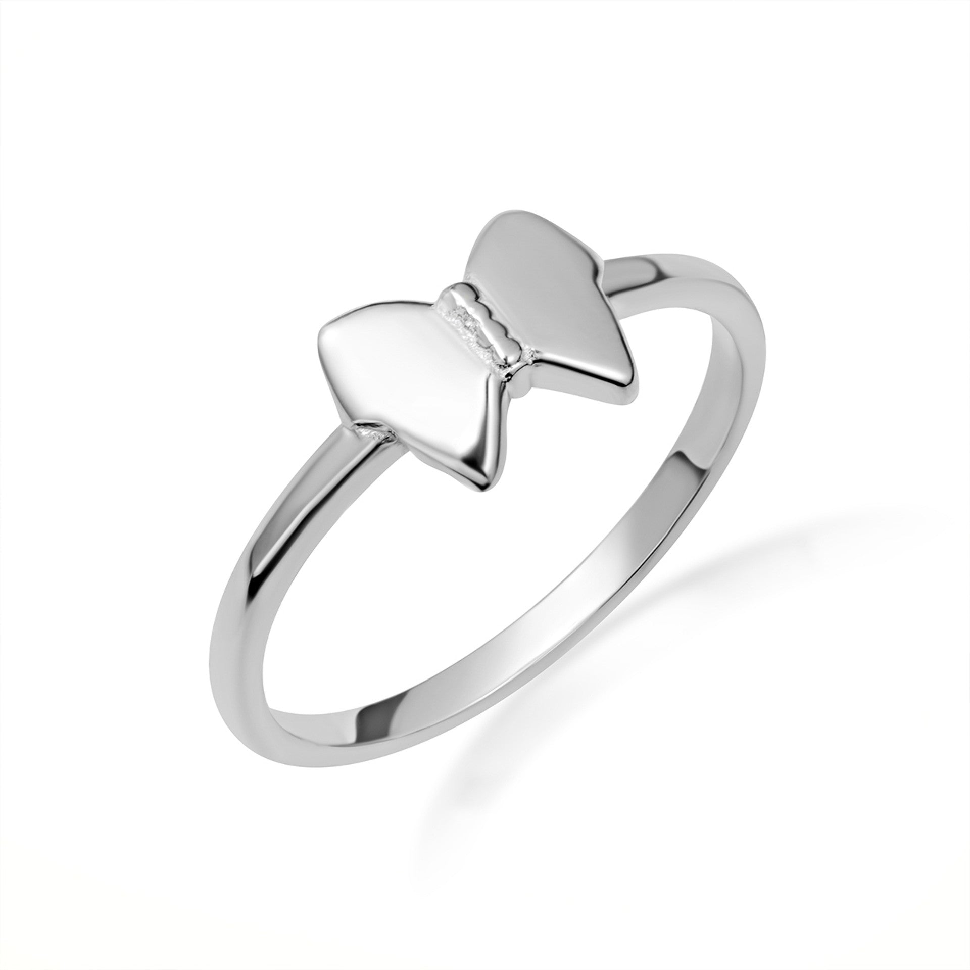 .925 Sterling Silver Butterfly Ring