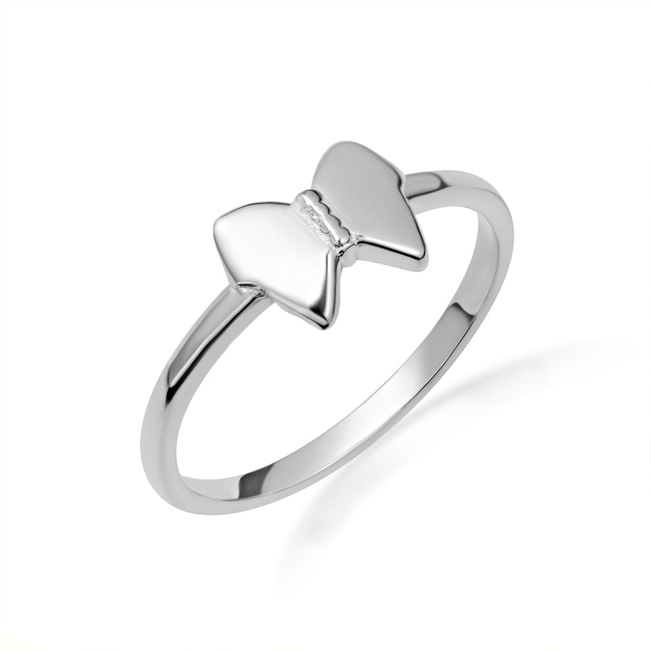 .925 Sterling Silver Butterfly Ring