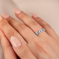 .925 Sterling Silver Chain Link Band Ring