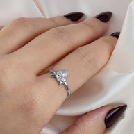 .925 Sterling Silver Ocean Starfish Beach Seashell Ring