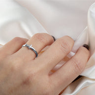 .925 Sterling Silver Medieval Sword Dagger Ring